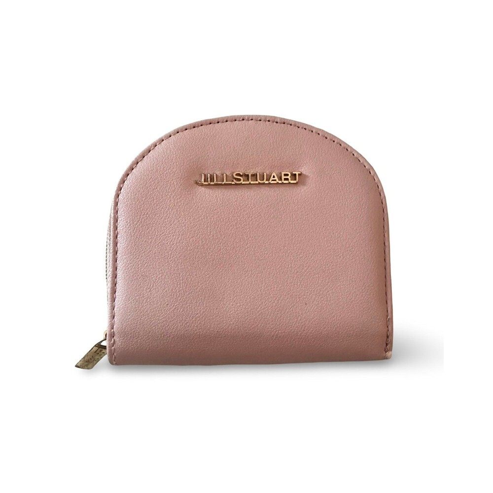 🧡JILL STUART Blush Pink Genuine Leather Half-Moon Wallet Mini Coin Purse – Good